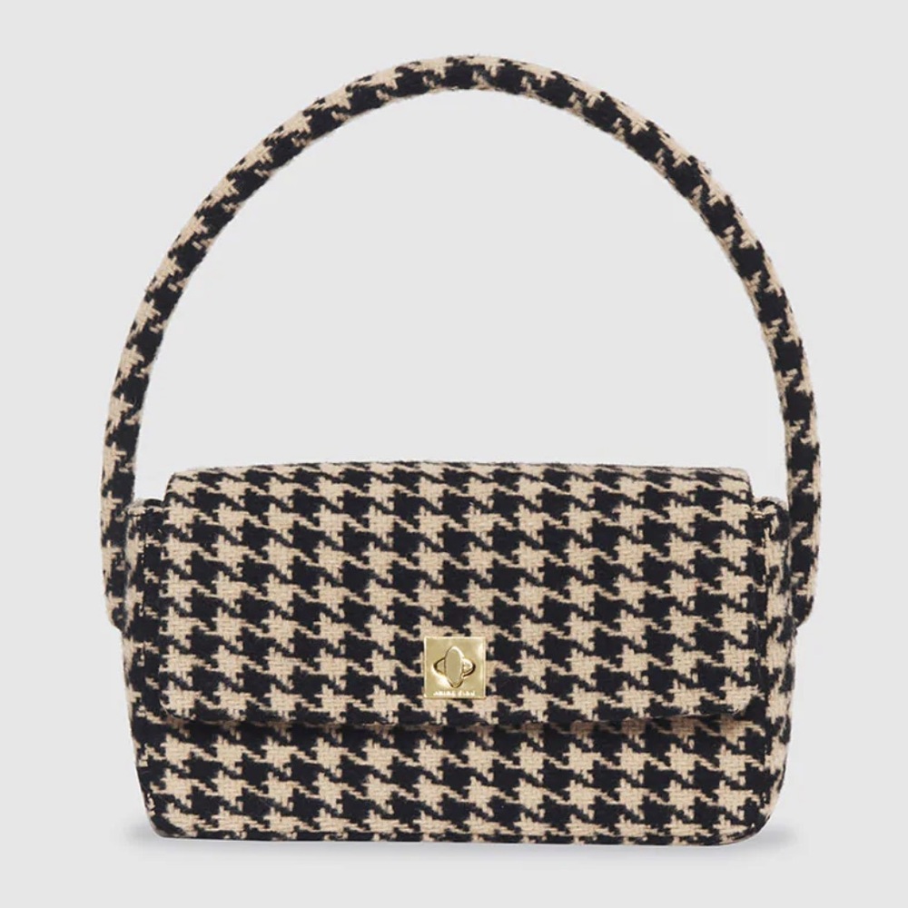 Anine Bing Nico Bag in Houndstooth